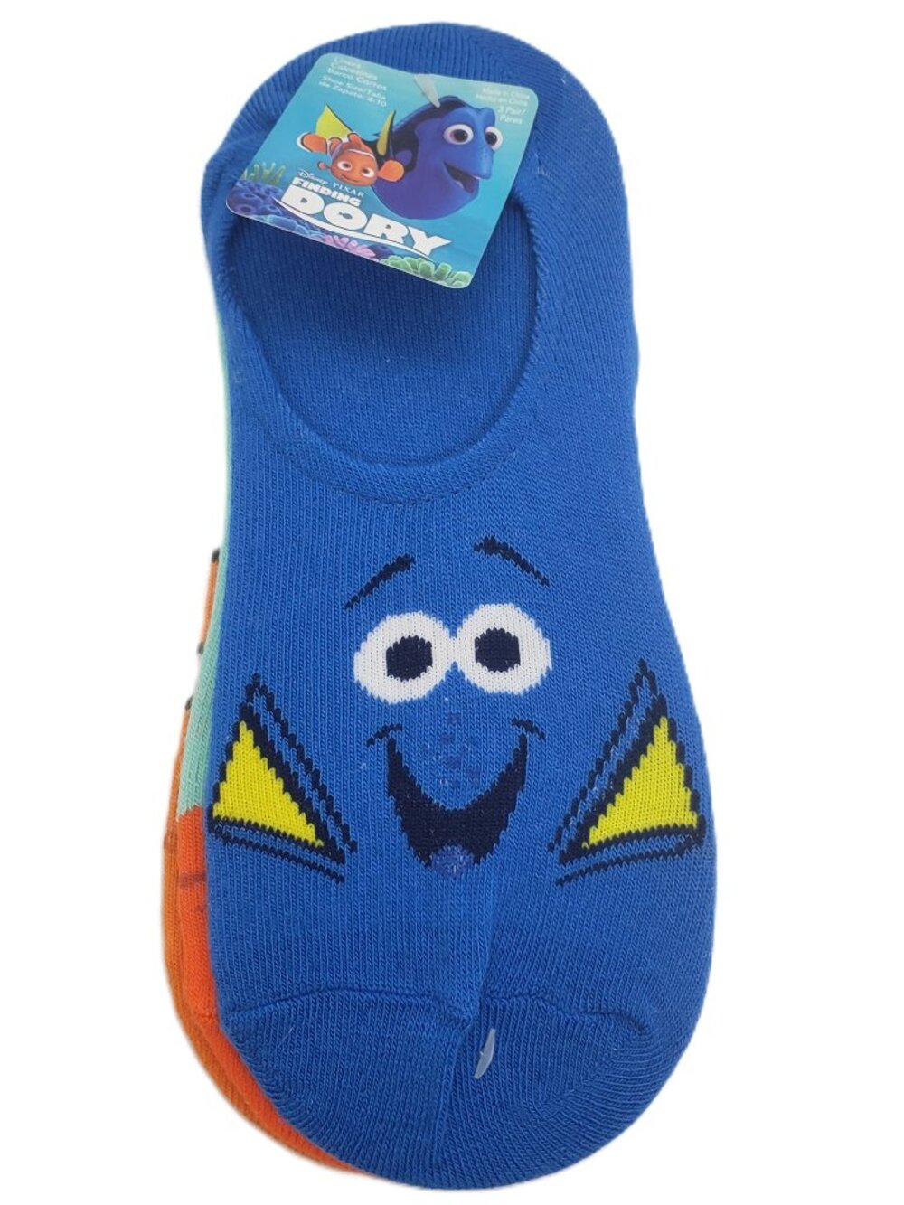 NEW Finding Dory No Show Socks Liners 3 pack Dory Nemo Disney Women's Size 4-10